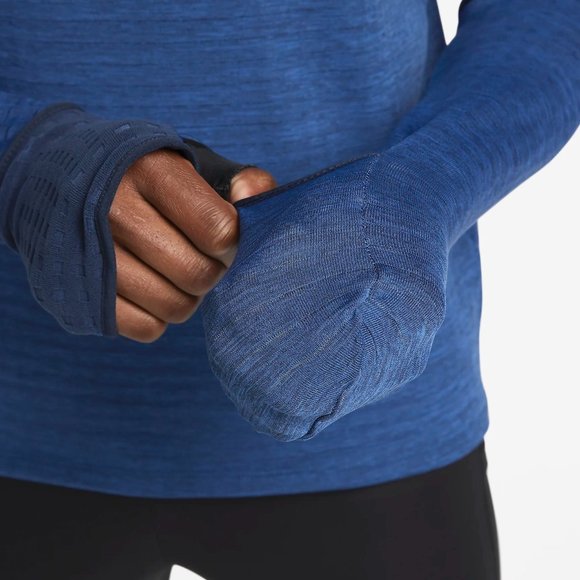 Nike Therma-FIT Repel Element Men's 1/4-Zip Running Top Blue - Picture 4 of 9